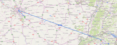 Statistik zur Velotour von Paris nach Stallikon (667 km)